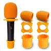 Microfone KTV Conjunto de Três Peças Capa de Esponja em Forma de U Capa de Microfone Capa Protetora de Microfone Sem Fio Capa de Cauda Antiderrapante Anti-queda Capa Anti-rolagem