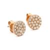 Aretes Redondos de Diamante Completo, Joyería de Plata al por Mayor, Aretes de Circonita con Microincrustaciones de Moda, Joyería Popular Transfronteriza, Aretes Sencillos y de Lujo Ligero