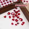 Arte de unha de Ano Novo Âncora fundo vermelho strass misturado com flash formato coração torto fundo oval pontiagudo joia de unha atacado