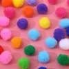 Bolas de Felpa de Seda de Polipropileno Coloridas Materiales de Accesorios Hechos a Mano para Guardería Bolas de Algodón Pequeñas Materiales para Ropa Zapatos y Sombreros Juguetes