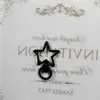 Cor de tinta de liga de zinco fivela estrela de cinco pontas Cabeça Fecho de lagosta em forma de fecho de cachorro diy chaveiro pingente acessórios de jóias