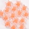 Cuentas de estrella de cinco puntas de color caramelo transparente de 16 mm, cuentas sueltas de color AB chapadas, pulsera transparente con cuentas, accesorios para el cabello hechos a mano.