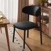 Mesa y sillas de comedor nórdicas, silla de respaldo de lujo ligero de restaurante informal de moda en internet, silla de comedor con forma de cuerno, silla simple moderna para el hogar y el hotel