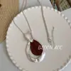 Estilo Bohemio Nicho Ins Gama Alta Colgante de Madera Collar Largo Versátil Casual Simple Cadena para Suéter