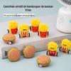 Brinquedo de Desenho Animado Batatas Fritas Carro de Trás Brinquedo de Jardim de Infância Prêmios Gashapon Carro de Engenharia Carro de Desenho Animado Fofo Carro de Trás