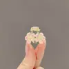 2023 nuevo clip pequeño de cerezo para agarre de cabello de mujer, pinza para flequillo de alta gama exquisita, pinza mini de temperamento dulce, pinza pequeña para el cabello