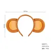 Accesorios para el Cabello de Animales Infantiles de Halloween Diadema de Cabeza de Mono Plátano Orejas Diadema de Felpa para Actuación de Otoño e Invierno Set de Halloween