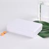 Caixa de Armazenamento para Compartimento de Fones de Ouvido, Caixa de Peças, Caixa de Plástico Transparente com Três Compartimentos, Caixa Semanal para Medicamentos, Pode ser Impressa