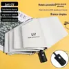 Guarda-chuva Totalmente Automático, Guarda-sol, Proteção Solar, Proteção UV, Sombreiro para Mulheres, Uso Duplo para Sol e Chuva, Guarda-chuva Dobrável Manual, Produto Atacado