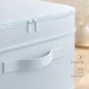 Caja de almacenamiento para chaquetas de plumas, edredón, ropa, bolsa de compresión para artículos varios, organizador de ropa de cama de algodón, aspiradora de gran capacidad a prueba de humedad