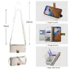 Nuevo Estilo para Apple 18 Versión Coreana Funda Tipo Flip Bloque de Color Antirrobo RFID con Correa Protectora para iPhone 17