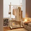 Cabideiro de chão resistente para uso doméstico no quarto, cabideiro interno móvel, varal simples, cabideiro de dormitório