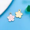Mezcla 30 Tipos de Colgantes de Corazón Rosa de Dibujos Animados Lindos de Aleación con Goteo de Aceite Pulsera Accesorios de Joyería DIY Materiales Al Por Mayor