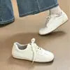 Zapatillas blancas retro súper modernas para mujer, nueva colección de otoño, zapatos deportivos casuales versátiles de suela blanda estilo Forrest Gump