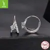 Pendientes Doble Capa Originales de Moissanita Brillante Yinziyun, Pendientes de Moissanita Deslumbrantes Estilo Commuter a la Moda Plata S925