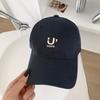 Nueva gorra de béisbol grande de primavera y verano para mujer, letra rosa, ala ancha, visera profunda, para hombre, circunferencia de cabeza grande, casual