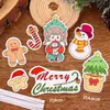 Enfeite de Bolo de Natal 2025 Plug-In Feliz Natal Sobremesa Copo de Papel Bandeirinha Colorida Pequena Decoração de Confeitaria