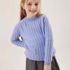 Suéter de punto de cachemira suave y ceroso de alta calidad, Otoño e Invierno, Camiseta base de cachemira engrosada para niños y niñas, Interior cálido