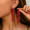Aretes de moda de alto sentido transfronterizo de Europa y Estados Unidos forma de gota de agua de fénix largos accesorios para mujer aretes colgantes al por mayor