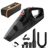 Aspiradora de Coche con Iluminación LED, Portátil Inalámbrica Mini Aspiradora de Batería de Litio para Coche y Hogar, Uso en Seco y Húmedo, Versión en Inglés Transfronteriza