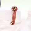 Peine Masajeador de Cuerno de Sándalo Verde con Cuentas de Cobre Masajeador Rascador de Ojos Masajeador Portátil Masajeador de Puntos de Acupuntura y Meridianos