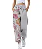 Calça Harem Feminina Estampada Digitalmente em 3D com Duas Cores, Casual Esportiva, com Cordão e Elástico no Tornozelo, Roupas Femininas Outono 2021 Nova