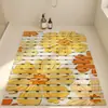 Nueva alfombrilla antideslizante para suelo de ducha, alfombrilla larga con agujeros para drenaje, alfombrilla antideslizante resistente al agua para ducha para niños