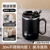 Taza de Acero Inoxidable 304 con Tapa, Taza de Leche Anticaídas para Estudiantes, Taza de Agua para Hombres y Mujeres, Popote, Taza de Café para Oficina, Transfronterizo