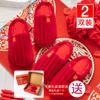 Atacado Outono e Inverno Chinelos Vermelhos de Casamento Festivos Casal Noivo Noiva Casamento Casa Dote Casamento Algodão