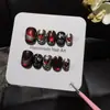 Corazón de Lava Borgoña Brillante Ojo de Gato Plata Líquido Corazón Rojo 3D Pintado a Mano Letra iloveme Arte de Uñas