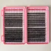 Pestañas de Racimo DIY Forma de Libro Puntiagudas Hada Amazon Comercio Electrónico Segmentadas 40D Transfronterizas Europeas y Americanas Pestañas Falsas