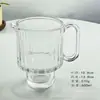 Copo de Vidro Grande Capacidade para Chá de Frutas, Estilo Tendência de Celebridade da Internet, com Alça, Empilhável, Transparente, para Beber Água, Suco e Bebidas Geladas