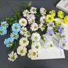 Flores Artificiales con 5 Cabezas de Flores de Piña para Bodas, Flores Falsas para Decoración del Hogar, Flores de Seda para Paisajismo del Jardín Monet, Materiales Florales