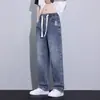 Jeans de Alta Gama para Hombre de Hong Kong Otoño Nuevo Holgados de Pierna Recta 2026 Nueva Marca de Moda Pantalones Largos Casuales para Hombre