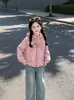 Chaqueta con capucha para niñas, Nueva moda coreana de primavera y otoño, Chaqueta con cremallera, Top casual elegante para niñas mayores en otoño