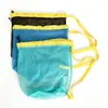 Bolsa de Praia Grande Capacidade Bolsa de Rede para Brincadeiras Aquáticas Infantis Ferramenta de Escavação de Areia Litorânea Conjunto de Pá Armazenamento de Brinquedos para Natação ao Ar Livre