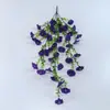 Simulação Transfronteiriça Flor Eucalipto Glória da Manhã Glória da Manhã Flor de Seda Casa Casamento Pátio Externo Pendurado na Parede Trepadeira Teto