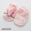 Meias Barco Infantis Primavera e Verão, Meias Invisíveis Baixas para Bebê, Meias de Algodão Antiderrapantes Coloridas com Desenhos de Animais Atacado