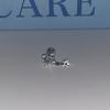 Clavo de Hueso de Oreja de Mariposa Inteligente Acero de Titanio Zirconia Super Brillante Libre de Sueño Clavo de Oreja Azul Huazi Pendientes de Mujer