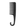 Peine de Dientes Anchos Peine Masajeador con Gancho Peine para Cabello Rizado Cabello Largo Fácil de Peinar Peine Grande para el Hogar No se Rompe Fácilmente Cabello Liso para Hombres y Mujeres