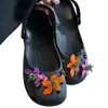 Flor de zapato estilo vacación costera transfronteriza, accesorio para zueco de resina DIY, hebilla de zapato con flor de moda casual, venta al por mayor de comercio exterior