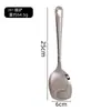 Cocina Cocinar Utensilios de Cocina Set Cuchara para Servir de Acero Inoxidable Pala para Servir con Fugas Pala para Fugas de Camping al Aire Libre Cuchara para Sopa Shell de Sopa Cuchara Macho para Fugas