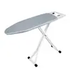 Tabla de planchar plegable estable con marco grueso para planchar ropa, tabla de planchar grande con cubo