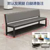 Banco Largo con Cubierta Suave y Respaldo de Cuero, Silla de Espera para Barbería, Silla de Infusión, Taburete para Cambiar Zapatos, Banco Largo de Ocio
