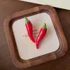 Lindo y Dulce Pasador de Pelo Estilo Vegetal con Diseño Realista de Rábano Verde, Divertido Pasador de Pelo de Vegetal para Flequillo y Cabello Lateral, Accesorio de Pelo para Estudiantes