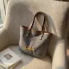 Bolsa de Lona de Gran Capacidad para Mujer 2026 Nuevo Otoño Moda Casual Escolar Viaje Bolso Tote Bolso Cubo de Mano