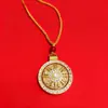Collar Colgante de Brújula Giratoria de Aleación Estilo Chino, Accesorios Metálicos Estilo Chino, Fábrica de Colgantes Decorativos de Regalo de Alta Gama