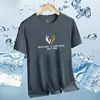 Camiseta Masculina de Malha de Seda Gelada de Verão Respirável de Secagem Rápida Mais Fácil de Combinar Top Esportivo Respirável de Manga Curta Manga Curta 1/2 Peças