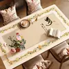 Mantel Individual Retro Sencillo para Mesa de Comedor, a Prueba de Aceite, Impermeable, Resistente al Calor, Lavable, Mantel Bordado, Lujo Ligero, Sensación de Alta Gama, Protector de Superficie de Mesa