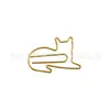 Nuevos de fábrica clip para papel de animales de colores de moda en forma de cruz tirados en el suelo clip para papel de gato sentado gato saltando
